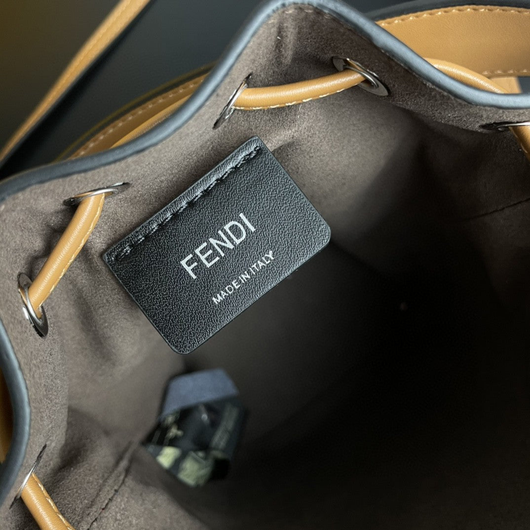 Fendi Mon Tresor Light Brown Mini Bag For Woman 18cm/7in