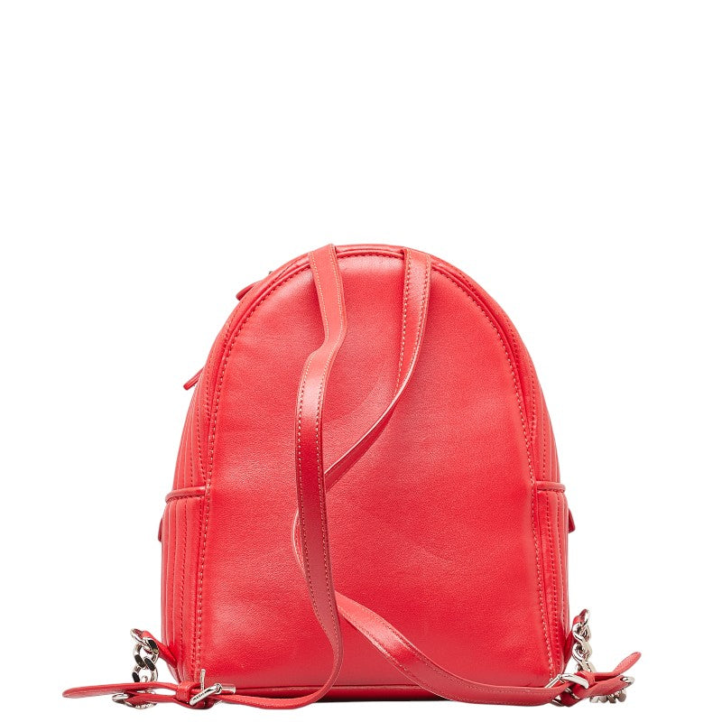 Fendi Byzaw Backpack 8BZ038 Red Leather  Fendi