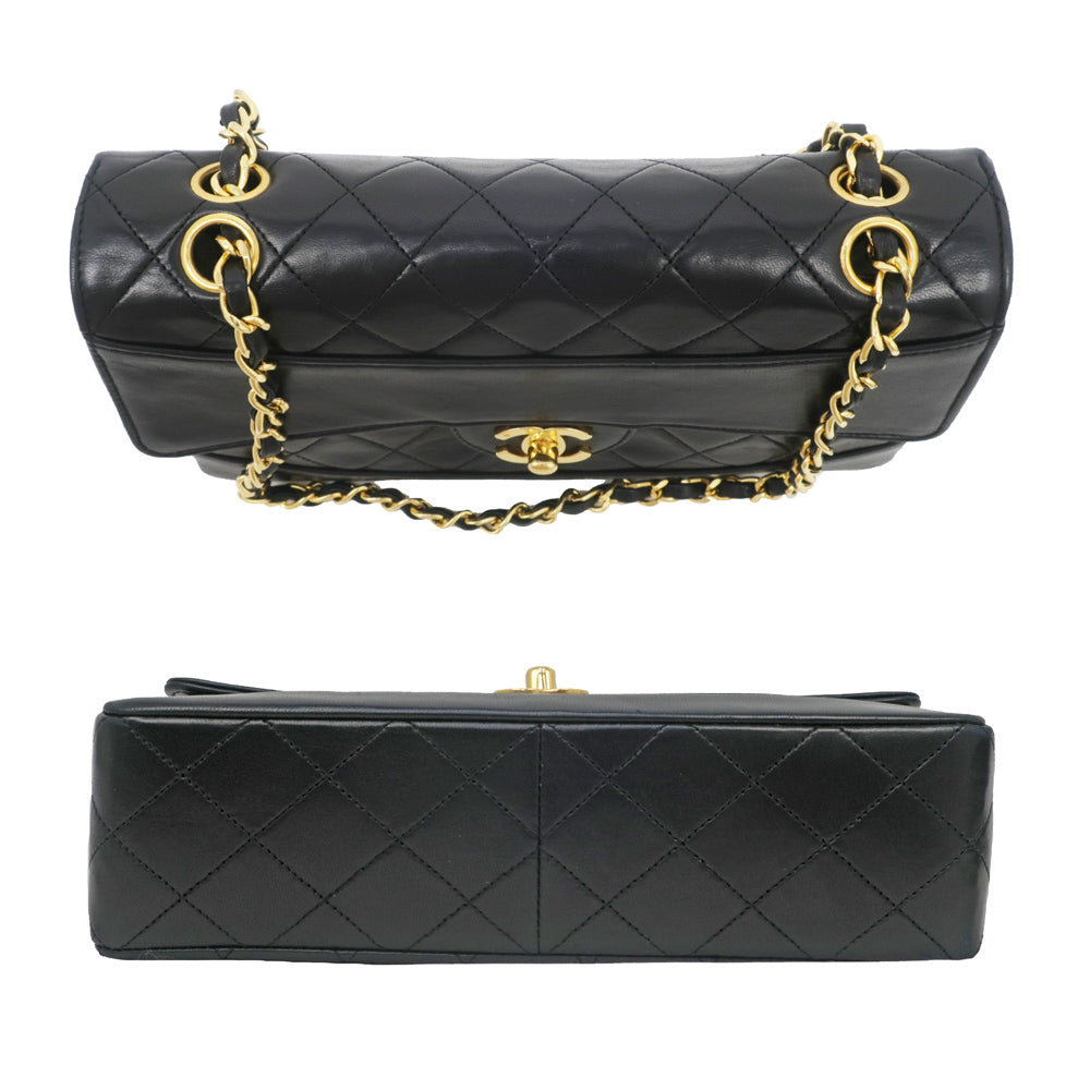 CHANEL Chanel Matrasse Diana W Chain Shoulder Bag  Removable Pochette  Black