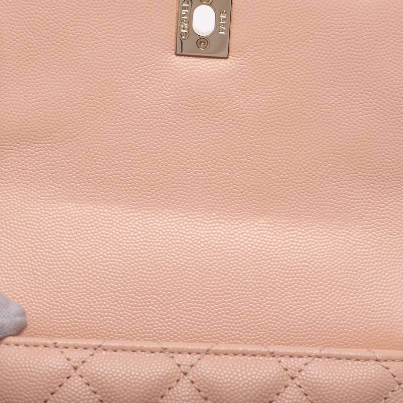 CHANEL Matrasse Coco Mini Handle 2WAY Handbag Caviar S Pink Ladies