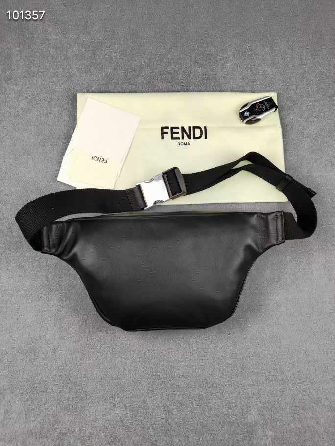 Fendi Little Monster Belt Bag Black For Men, Men&#8217;s Bags 7.9in/20cm FF