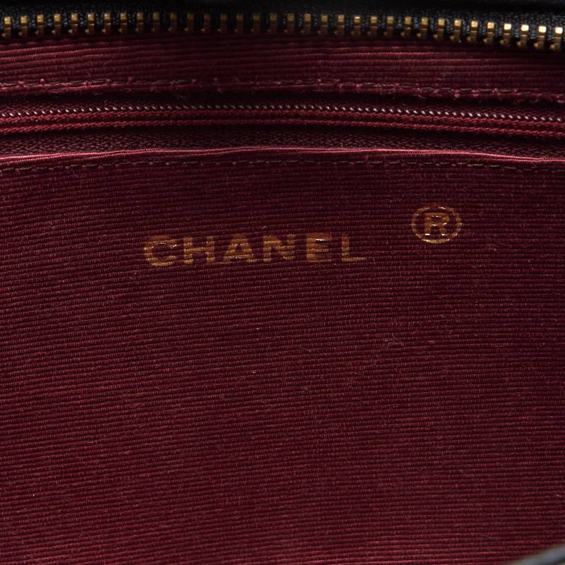 CHANEL 【CHANEL】Pushlock Square Chain Shoulder  Black  Shoulder Bag  【 Ship】【Free Shipping】