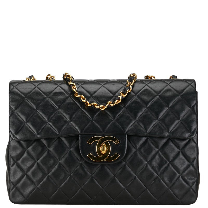 CHANEL MATRASSES 35 COCOMARK Chain Shoulder Bag Black Leather  CHANEL