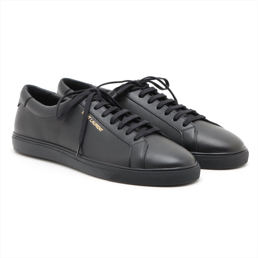 Saint Laurent Leather Trainers 46 Men Black 606833 Change