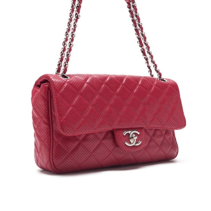 Chanel Matrasse Single Flap Chain Shoulder  Glass Red (Silver G ) Shoulder Bag  Bag Ladies Bag Hybrid 【 Ship】 Ladies Online