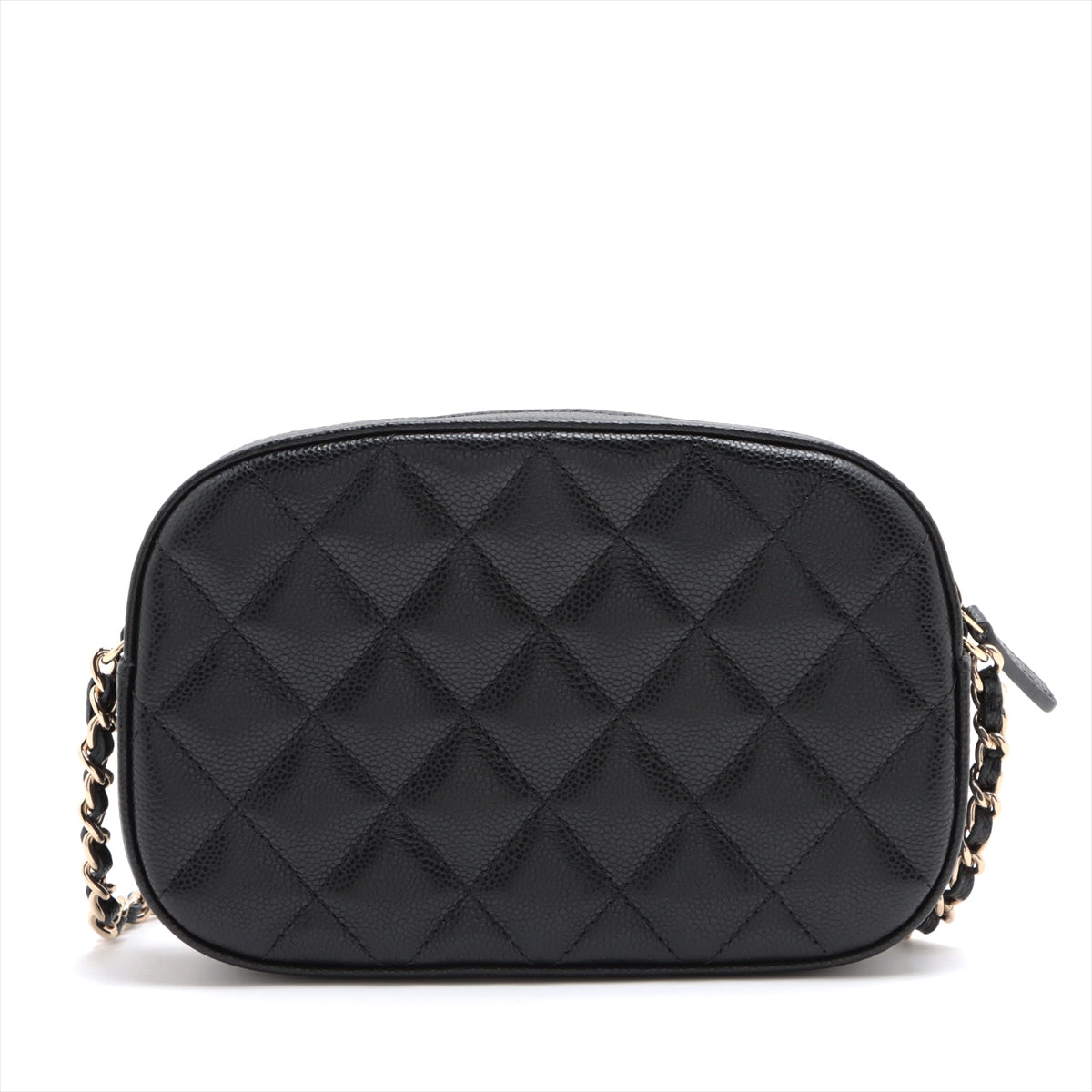 Chanel Matrasse Caviar S Chain Shoulder Bag Black G