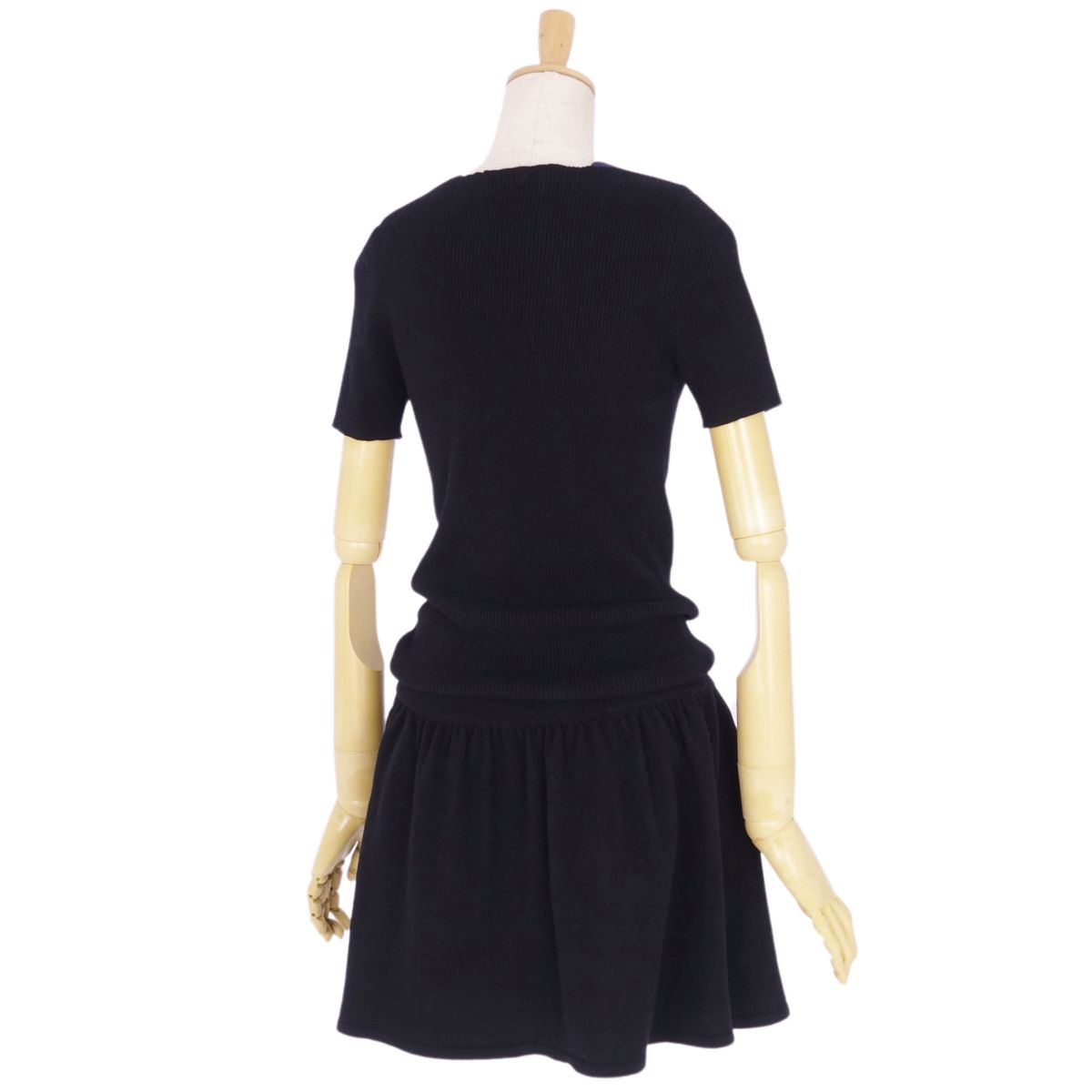 Chanel Chanel e One Earrings Dress y Short Sleeve Coco Wool Cashmereia Tops  36 (S equivalent) Black/Navey -Two-Two-Two-Two-Two-Two-Two-Two-Two-Two-Two-Two-Two-Two-Two-Two-Two-Two-Two-Two-Two-Two-Two-Two-Two-Two-Two-Two-Two-Two-Two-Two-Two-Two-Two-