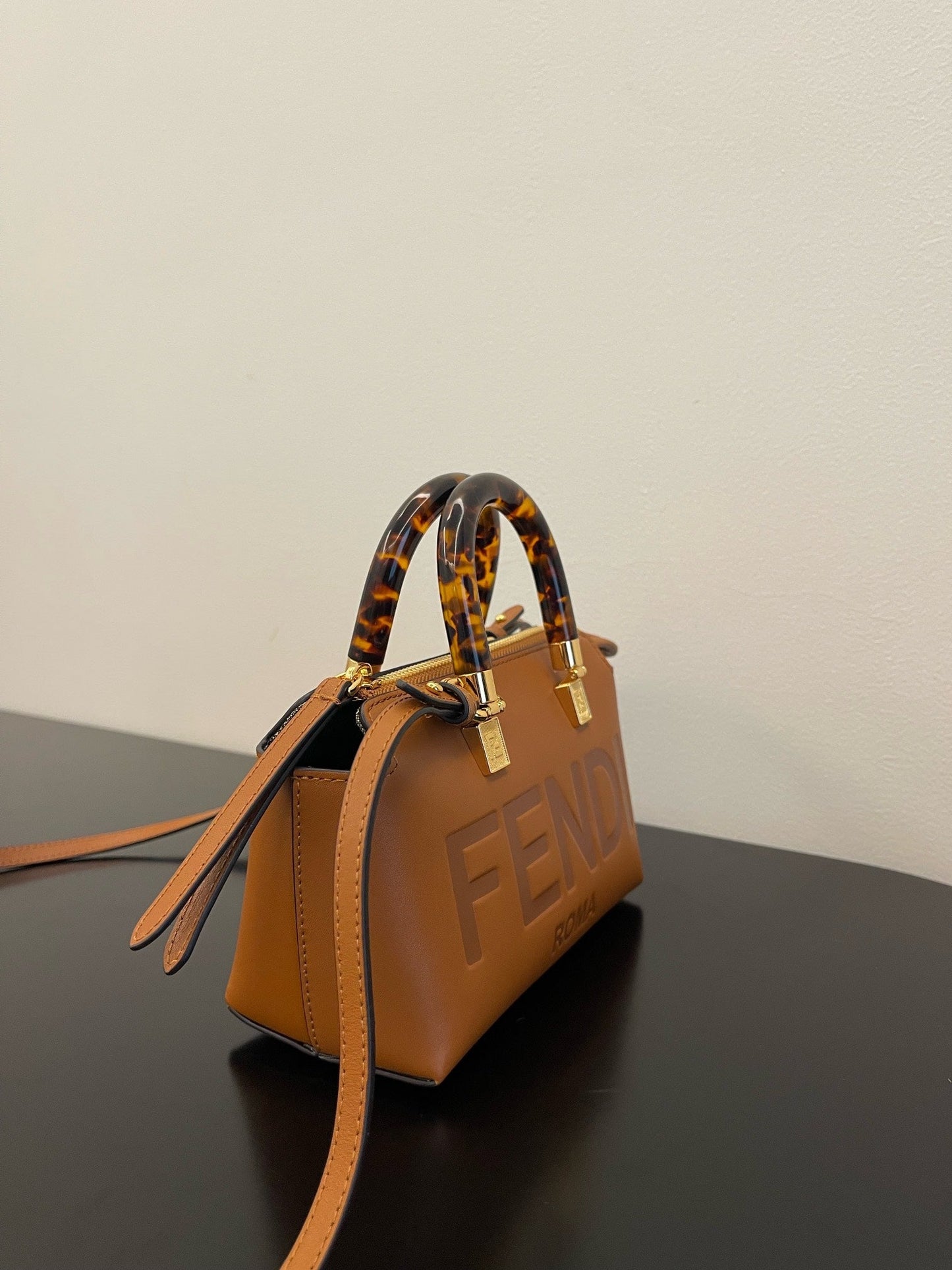 Fendi By The Way Brown Mini Bag For Woman 17cm/6.5in