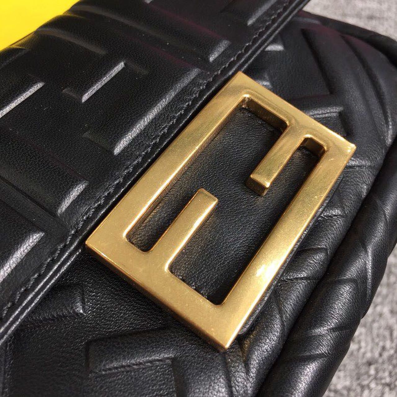 Fendi Baguette Nappa Black Crossbody Bags