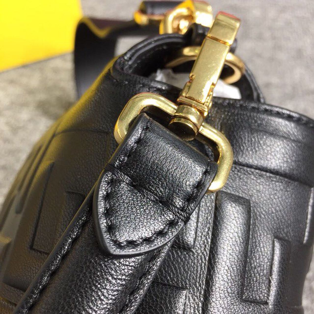 Fendi Baguette Nappa Black Crossbody Bags