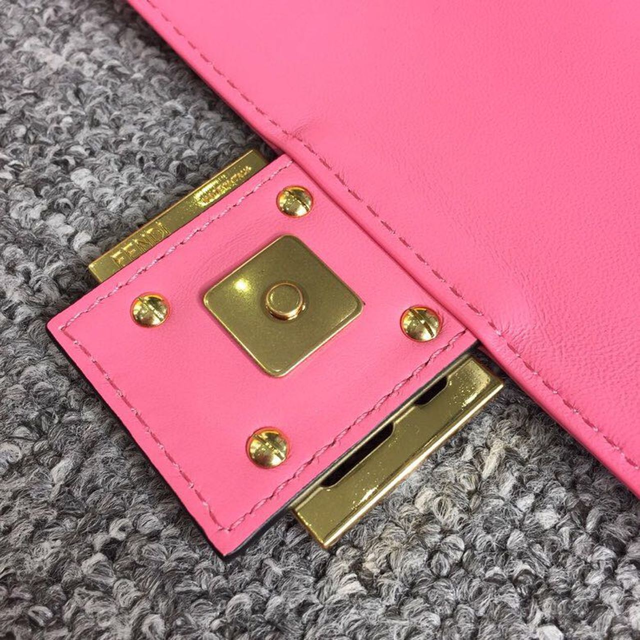 Fendi Baguette Nappa Pink Crossbody Bags