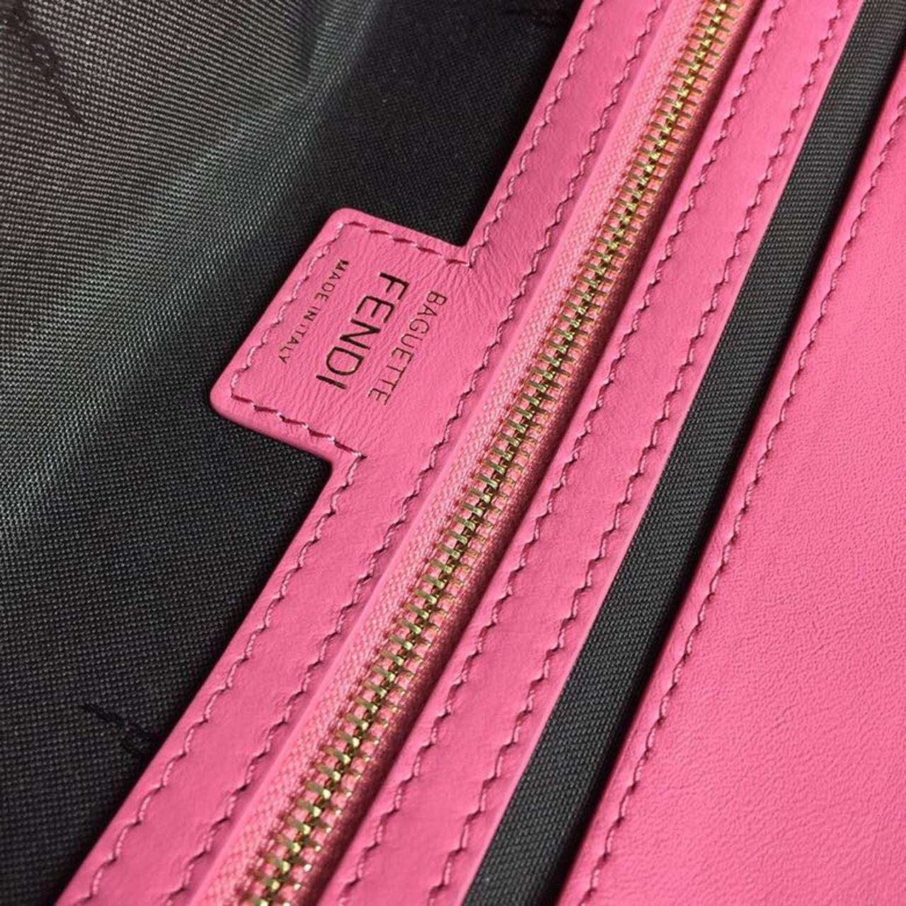 Fendi Baguette Nappa Pink Crossbody Bags