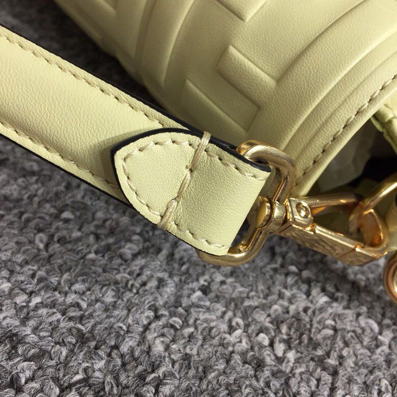 Fendi Baguette Nappa Cream Crossbody Bags