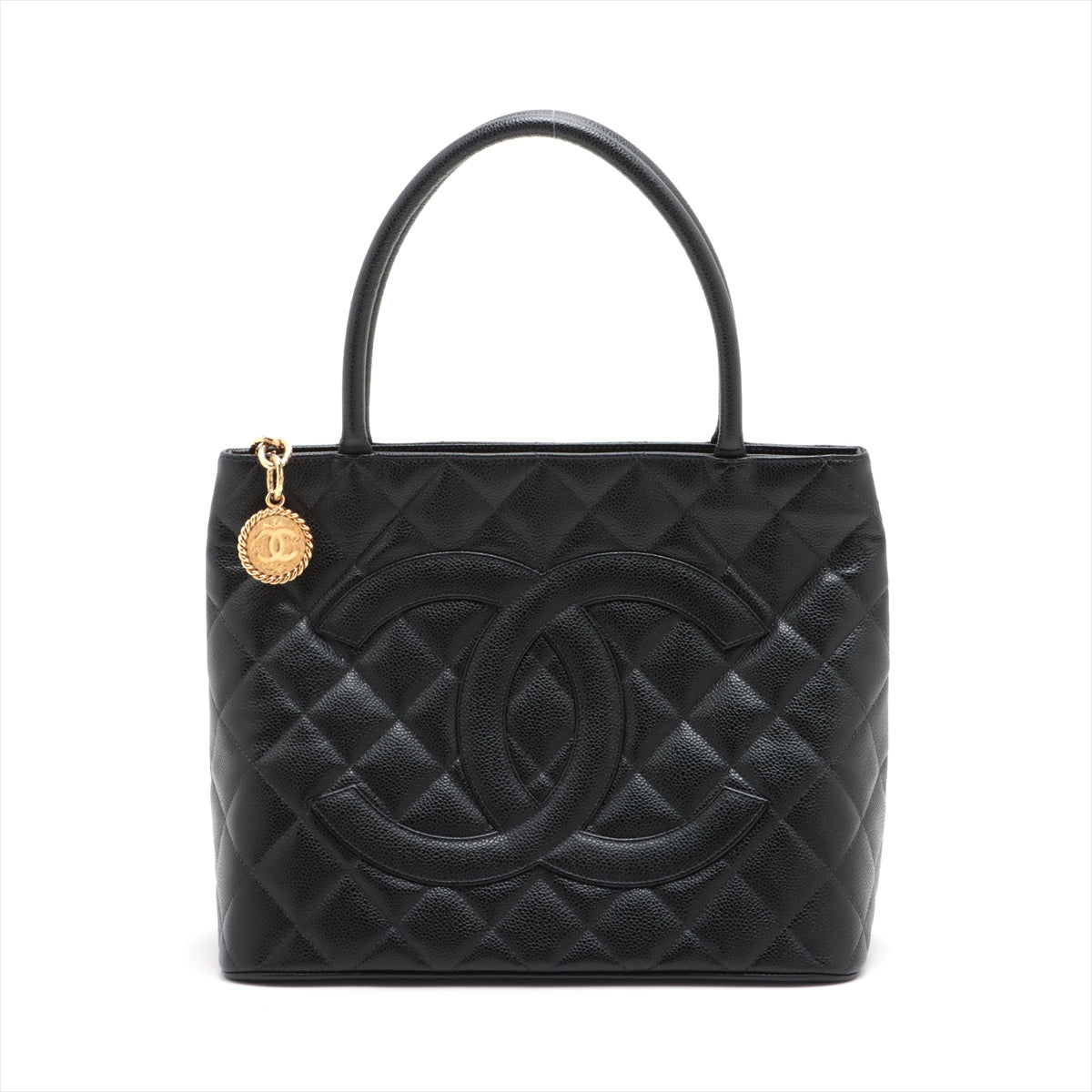 Chanel  Caviar S Tote Bag Black G  8th