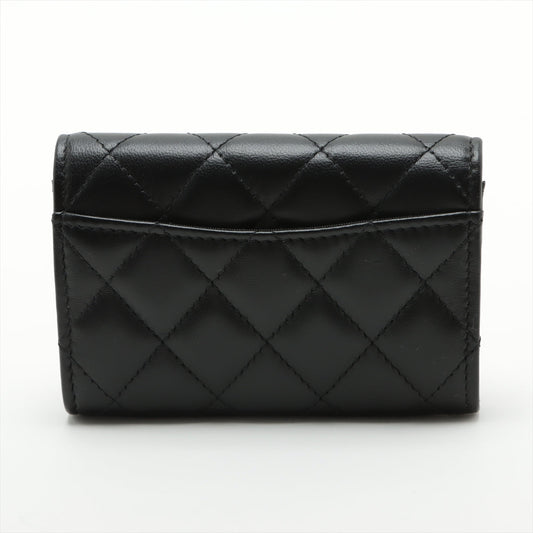 Chanel Matelasse  Card Case Black G  29th