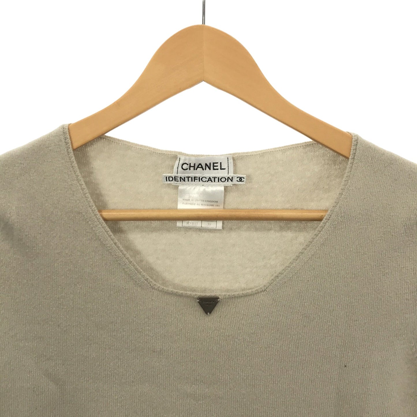 Chanel Half-Handed s Clothing Tops Cashmere  Beige P15016V00690