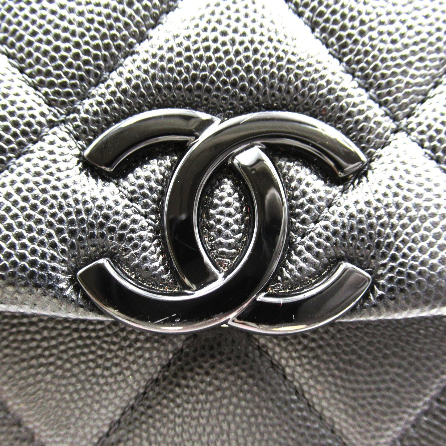 Chanel Chain Shoulder Shoulder Bag Caviar Caviar Black