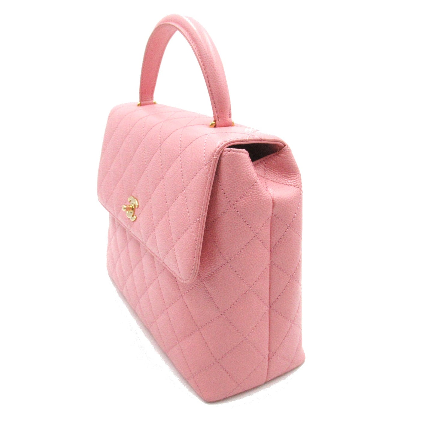 Chanel Matrasse Handbag Handbag Caviar S  Pink Ladies