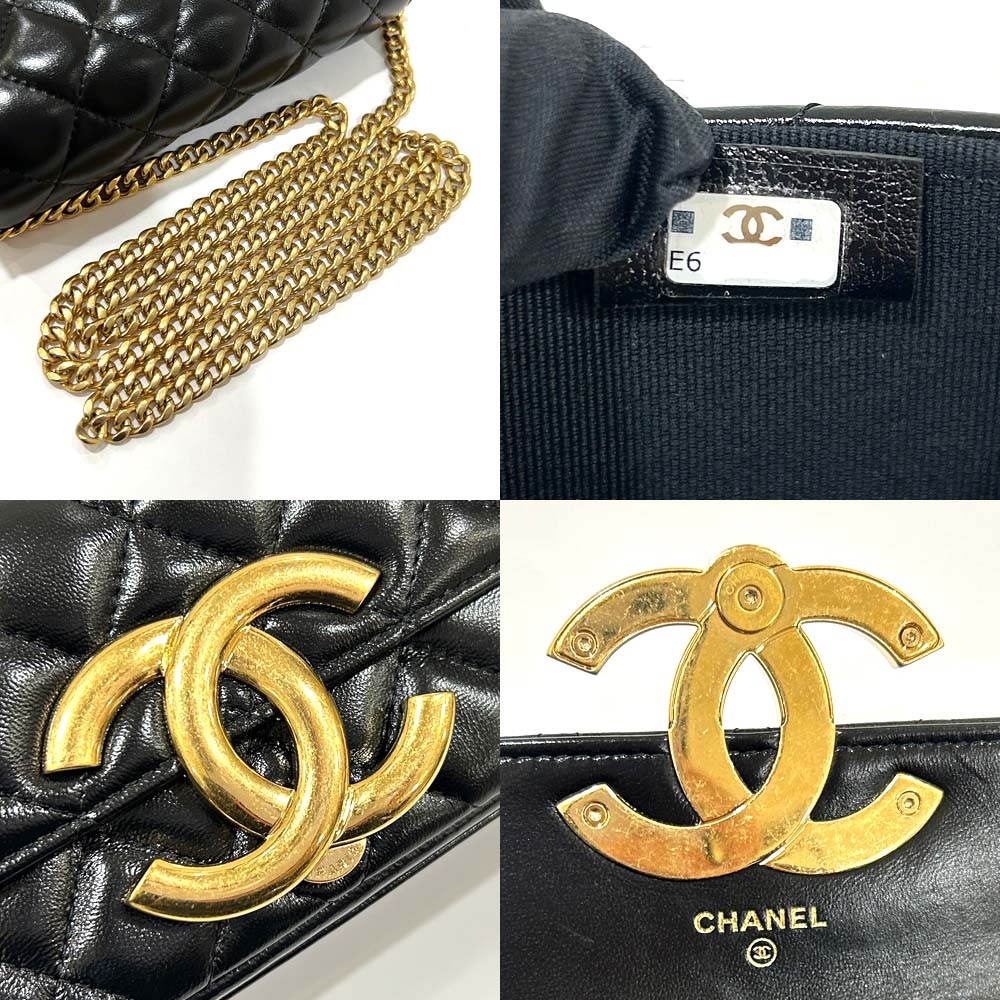 Chanel Matrasse Mini Chain Shoulder Bag AP3207 Coco G   Phonbox Black