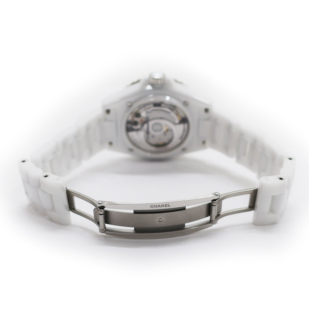 Chanel Mademoiselle J12 Raffause 38mm H7481 White Ceramic Automatic Volume Unisex