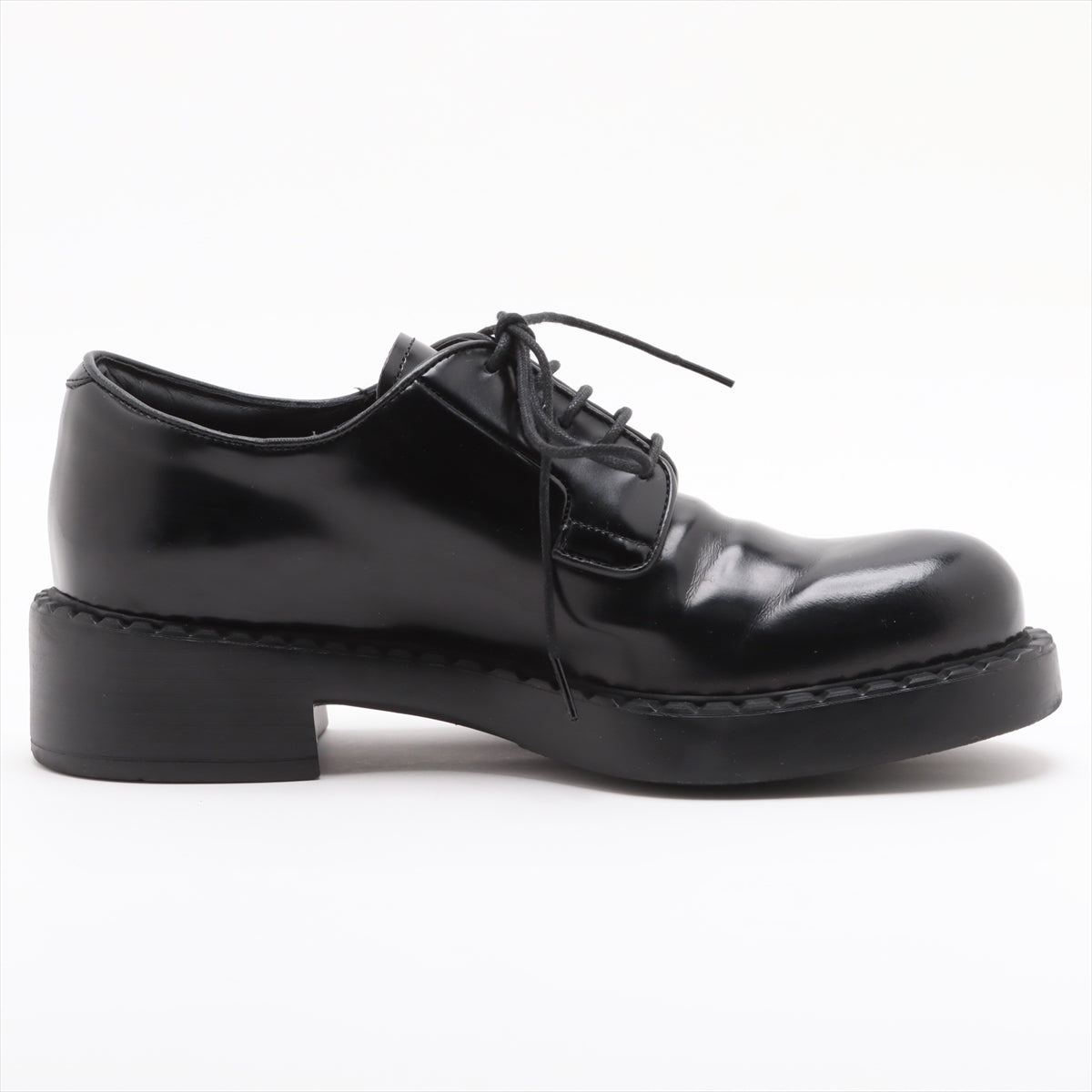 Prada Leather Shoes 36  Black