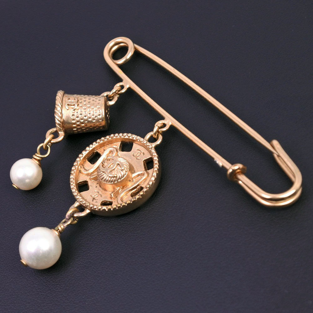 【Suale  OFF】Chanel CHANEL Brooch Coco G    Pearl  18.4g  【Supersale】Chanel CHANEL Brochure   and Purchase