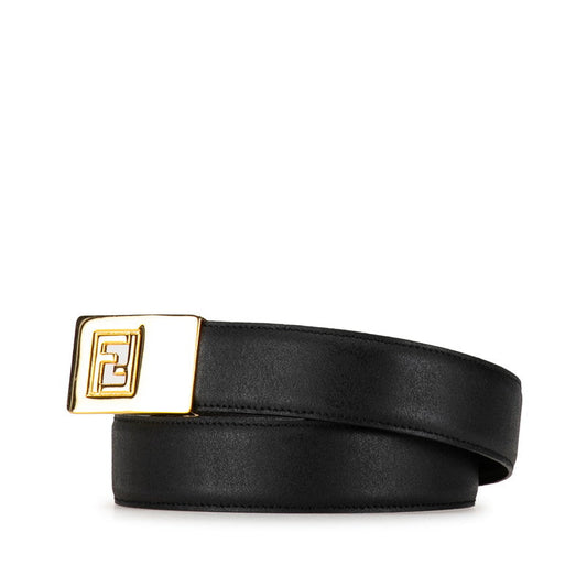 Fendi FF logo reversible belt black brown g leather ladies Fendi