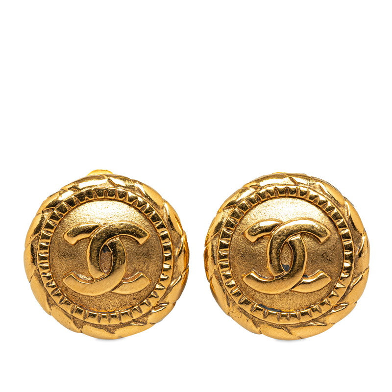 Chanel Vintage Coco Wind Cars Motif Earrings G   Chanel