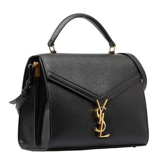 Saint Laurent Cassandra Bag in Grain Leather Black 578000