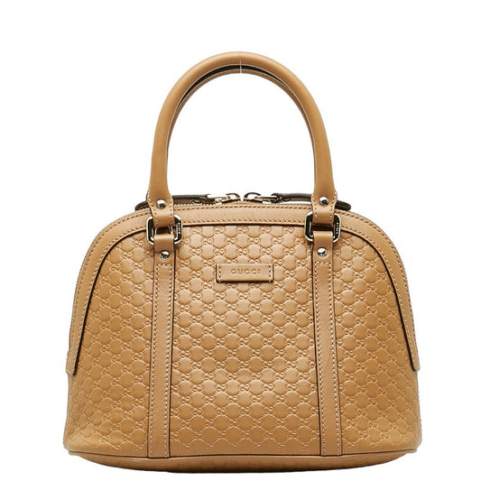 Gucci Gucci Micro Gucci 449654 Shoulder Bag Leather Beige Ladies Gucci