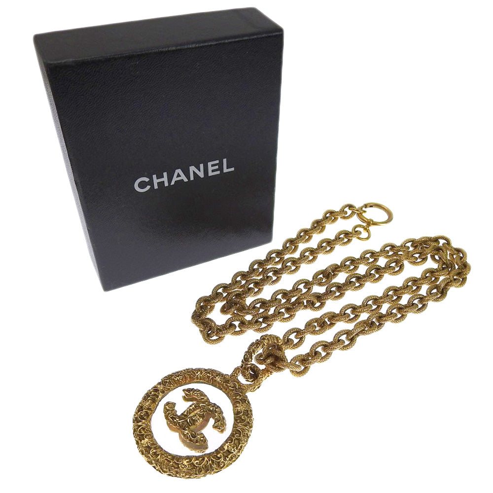 Chanel Chanel Coco Necklaces Vintage G  x Glass French Made  172.4g COCO Mark   Cloth