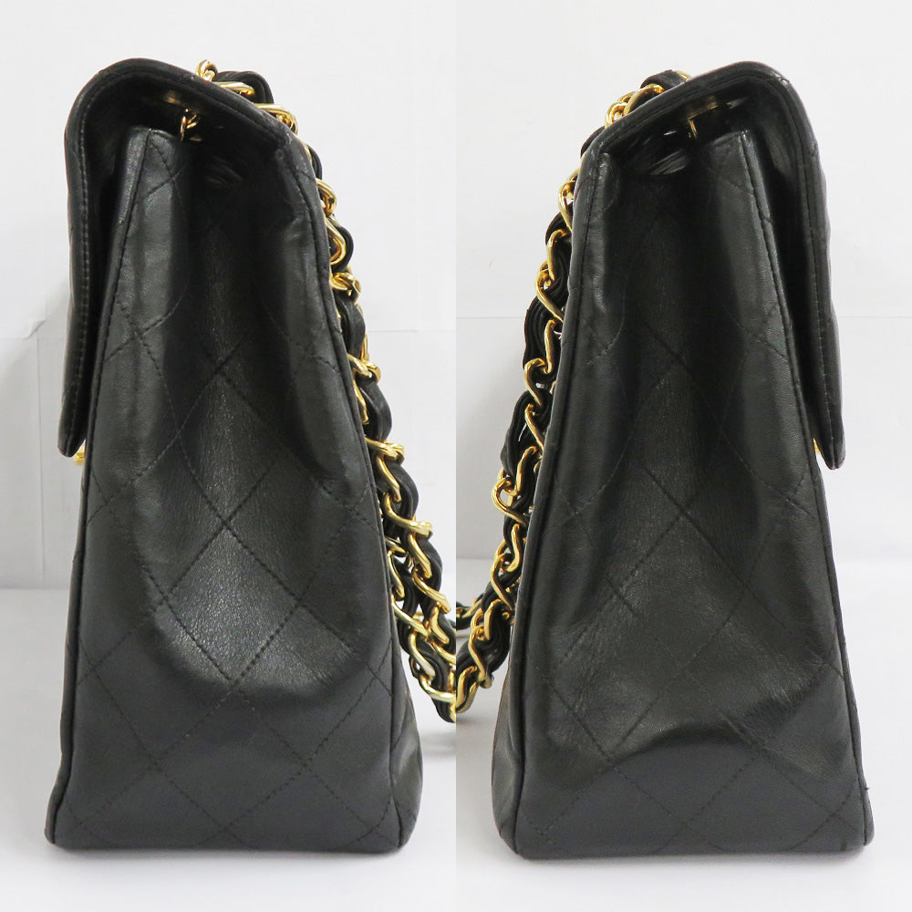 Chanel 34 Chain Shoulder Bag Black G  A01094 Black 2nd Room in Leather Decamat