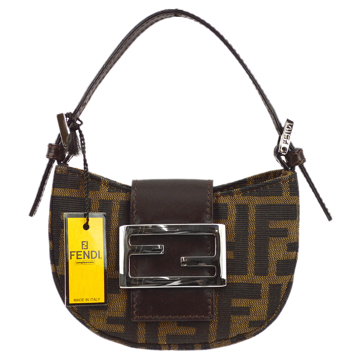 Fendi Brown Zucca Micro Handbag