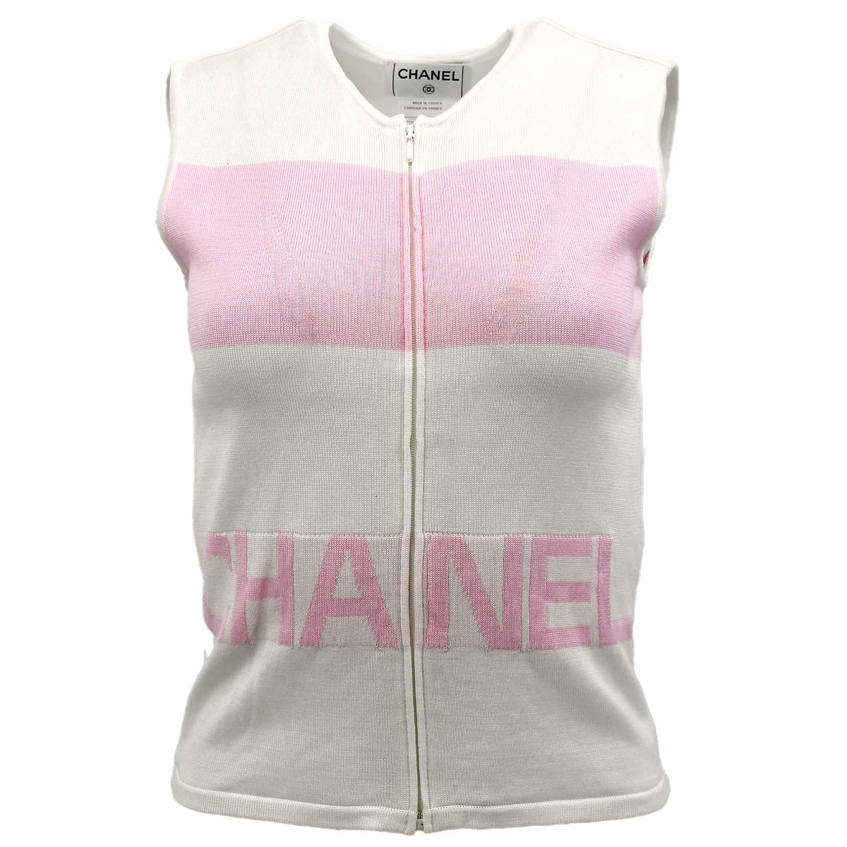 Chanel Vest Jacket White 00S #36 171728