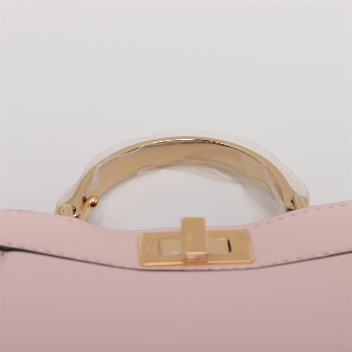 Fendi Micro Icy Yu Peacebu Leather 2WAY Handbag Pink