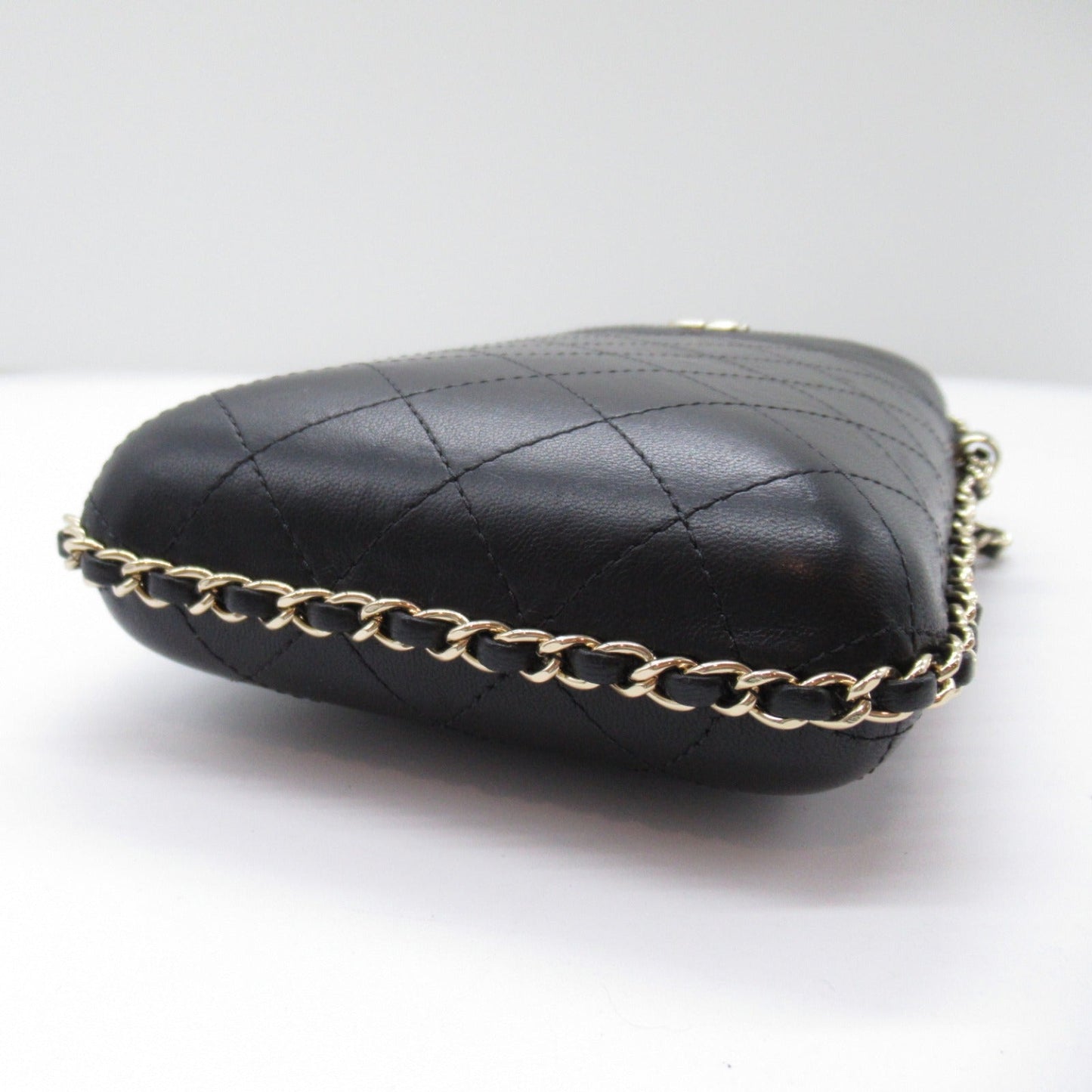 CHANEL Chain Pochette Chain Bag Chain Bag Ramble S  Black Box