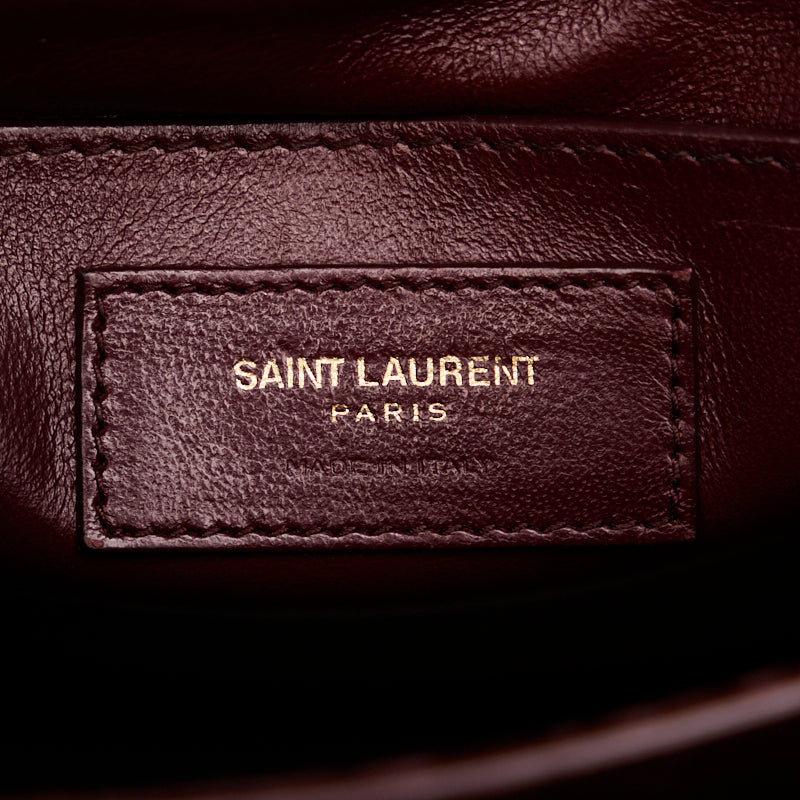 Saint Laurent Cassandra Bag in Grain Leather Black 578000