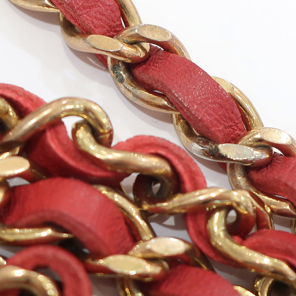 CHANEL Chain Belt CC Mark Coin  Accessories Vintage 1982 approximately 970 cm approximately 1156 g Red/Gen GP Gold  Women  Dress Little Other Console only