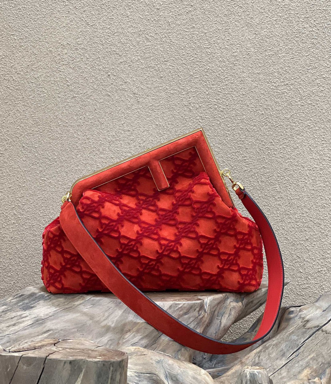 FI First Medium Red Bag For Woman 32.5cm/13in