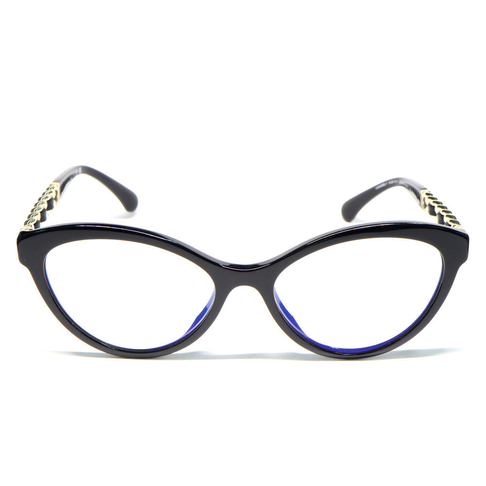 Chanel Blue Cut S A71484 Ivory Black -S Small