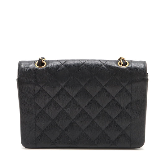 Chanel Matrasse Caviar S Single Chain Bag Diamond Flap Black G  3rd