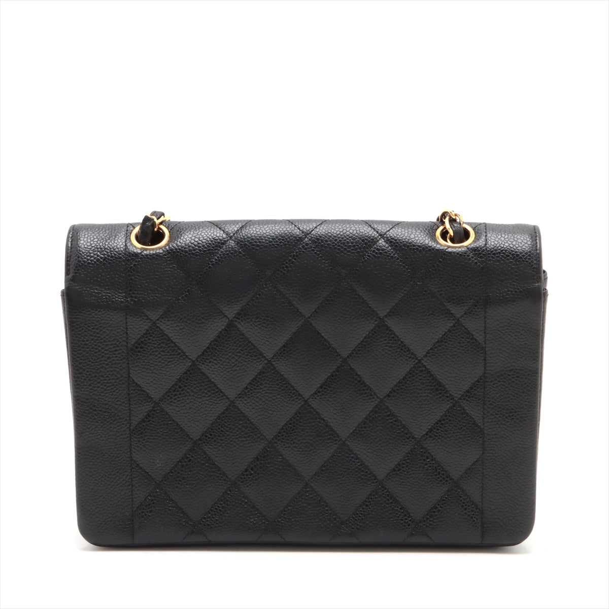 Chanel Matrasse Caviar S Single Chain Bag Diamond Flap Black G  3rd