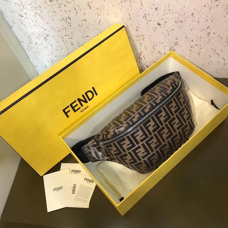 Fendi Belt Bag In Embossed FF Motif Calfskin