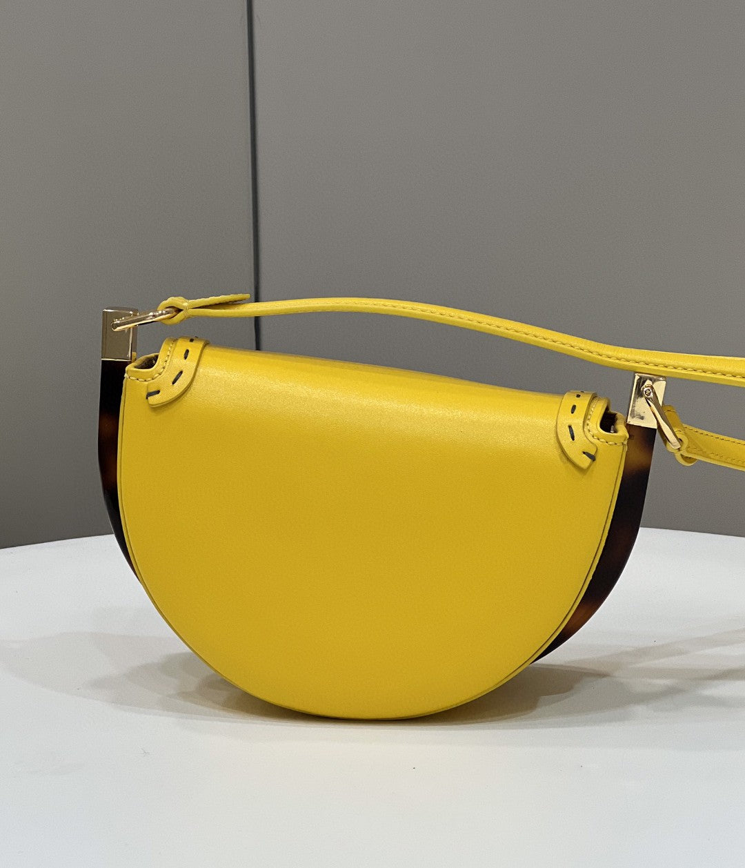 Fendi Moonlight Saddle Yellow Bag For Woman 19cm/7.5in