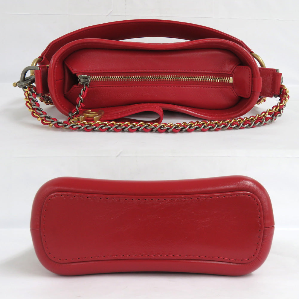 CHANEL Chanel Gabriel Du Chanel Small Hoover A91810 Chain Shoulder Bag Coco 2WAY Red Red G X Silver Gold   S Leather 29th