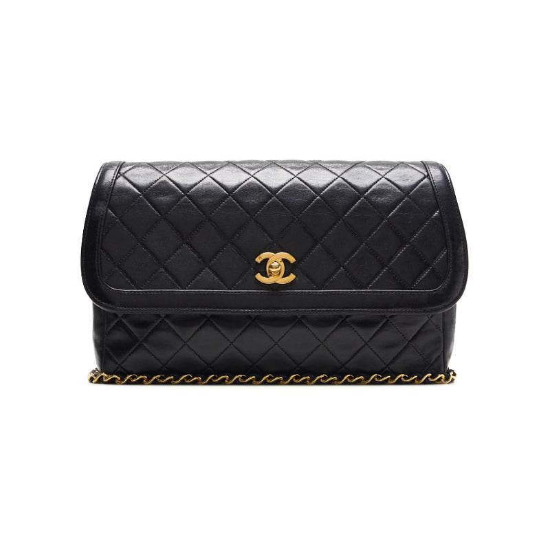 Chanel Matrasse  Flap Turnlock Chain Shoulder  Black  Shoulder Bag  Shoulder Bag Ladies Shoulder Bag Hybrid 【 Ship】 Ladies Shoulder  Online