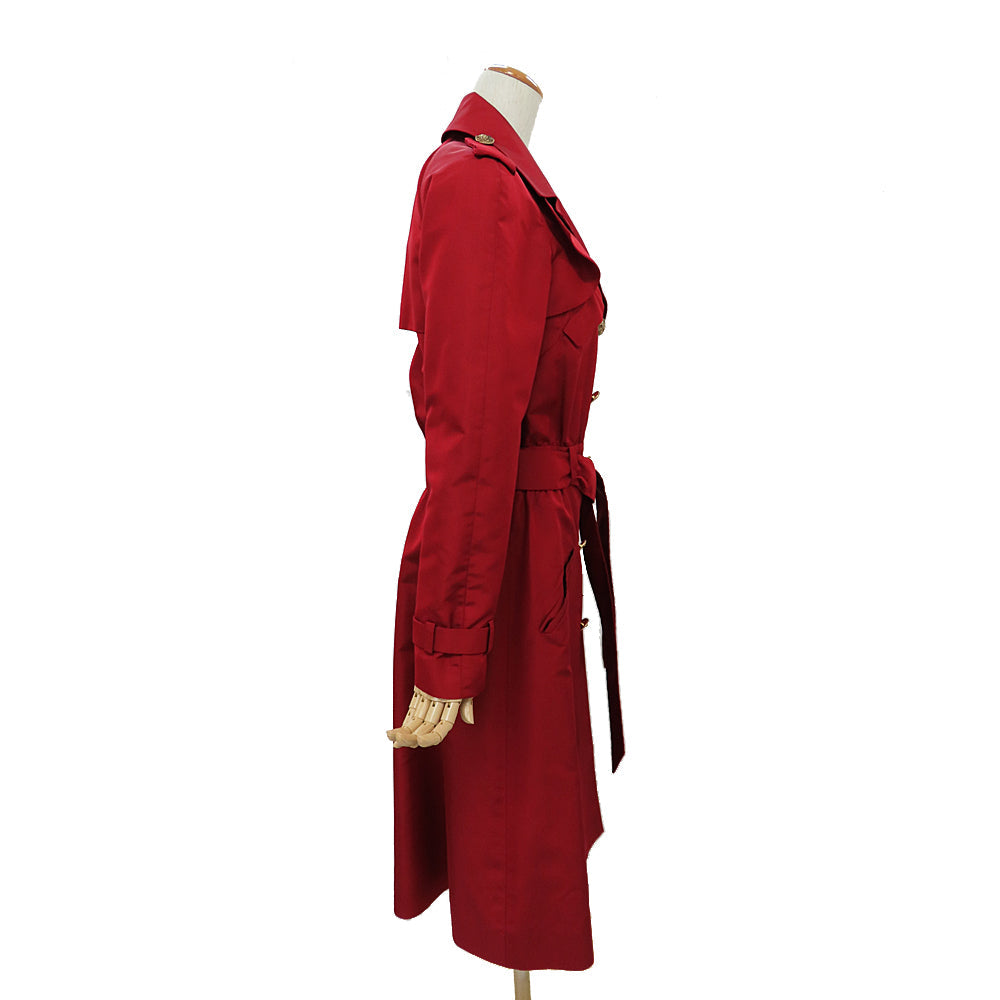 Chanel Trendy Coat  10C P37216V24958 Rouge Silk 34 Apparel  Fashion Ladies