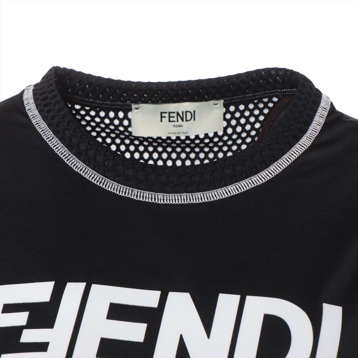 Fendi 22 Years  X Nylon  S  Black FAF318 Clop-Doo