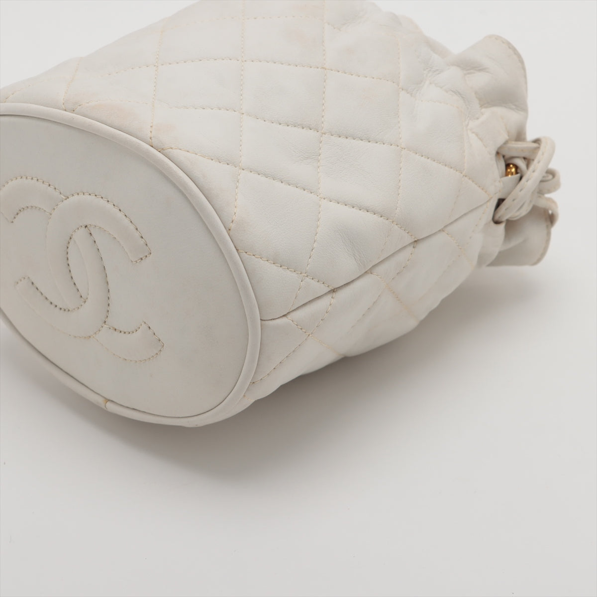 Chanel Matrasse  Handle Shoulder Bag Fringe White G  1st