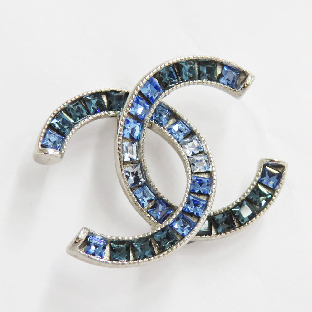 CHANEL Chanel Stud_Earrings Coco Blue Stone  1 vs A15P Blue Silver  Accessoires Jewelry